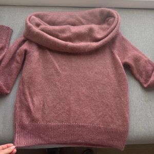 rag & bone Dusty Rose Cowl Neck Sweater